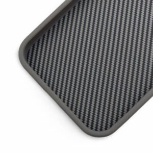 Premium Carbon Кейс за iPhone 13 Pro Max - Titanium Silver - Image 4