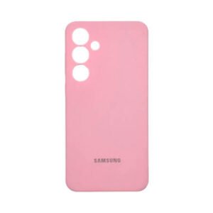 Силиконов гръб Samsung с лого за Samsung Galaxy S24 Plus - Розов - Image 1