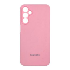 Силиконов гръб Samsung с лого за Samsung Galaxy A35 - Розов