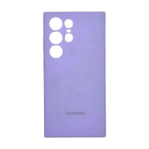 Силиконов гръб Samsung с лого за Samsung Galaxy S25 Ultra - Лилав