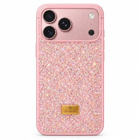 Кейс за телефон с камъни за iPhone 18 Pro – Розов Кейс за телефон с камъни за iPhone 18 Pro – Розов