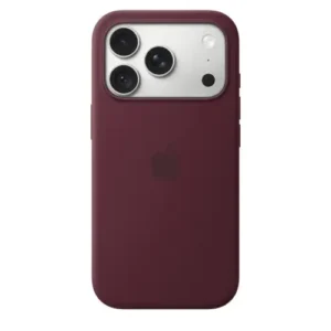 Силиконов гръб Apple с лого за iPhone 17 Pro - Бургунди - Image 1