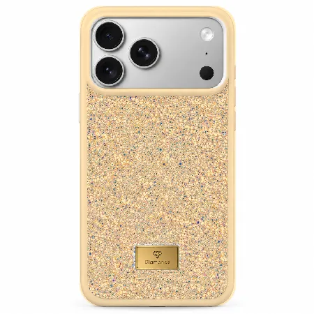 Кейс за телефон с камъни за iPhone 18 Pro Max – Жълт Кейс за телефон с камъни за iPhone 18 Pro Max – Жълт